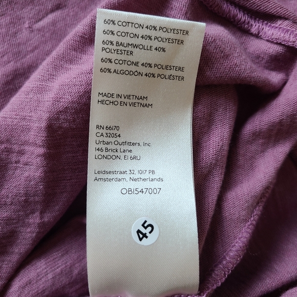 NWT Free People We The Free Wine Boxy Taper Cinch Waisted Tank Top Womens XS - Picture 5 of 8